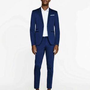 Costume européens et anglais bleu de nuit