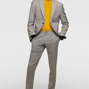 Costume européens et anglais gris argenté